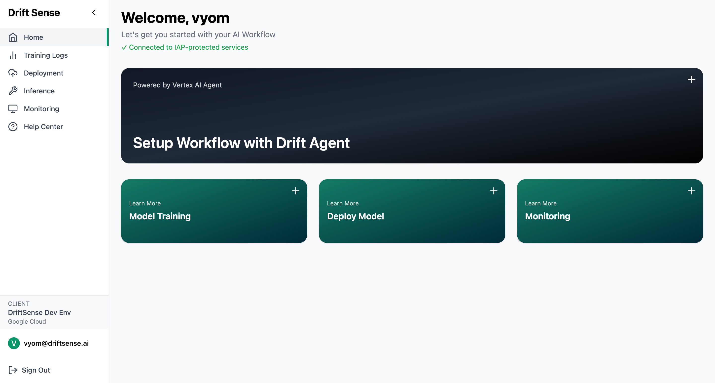 DriftSense agentic MLOps dashboard